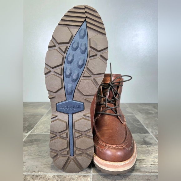 RARE LUCCHESE RANGER II LACE UP LEATHER BOOTS. - Picture 8 of 16